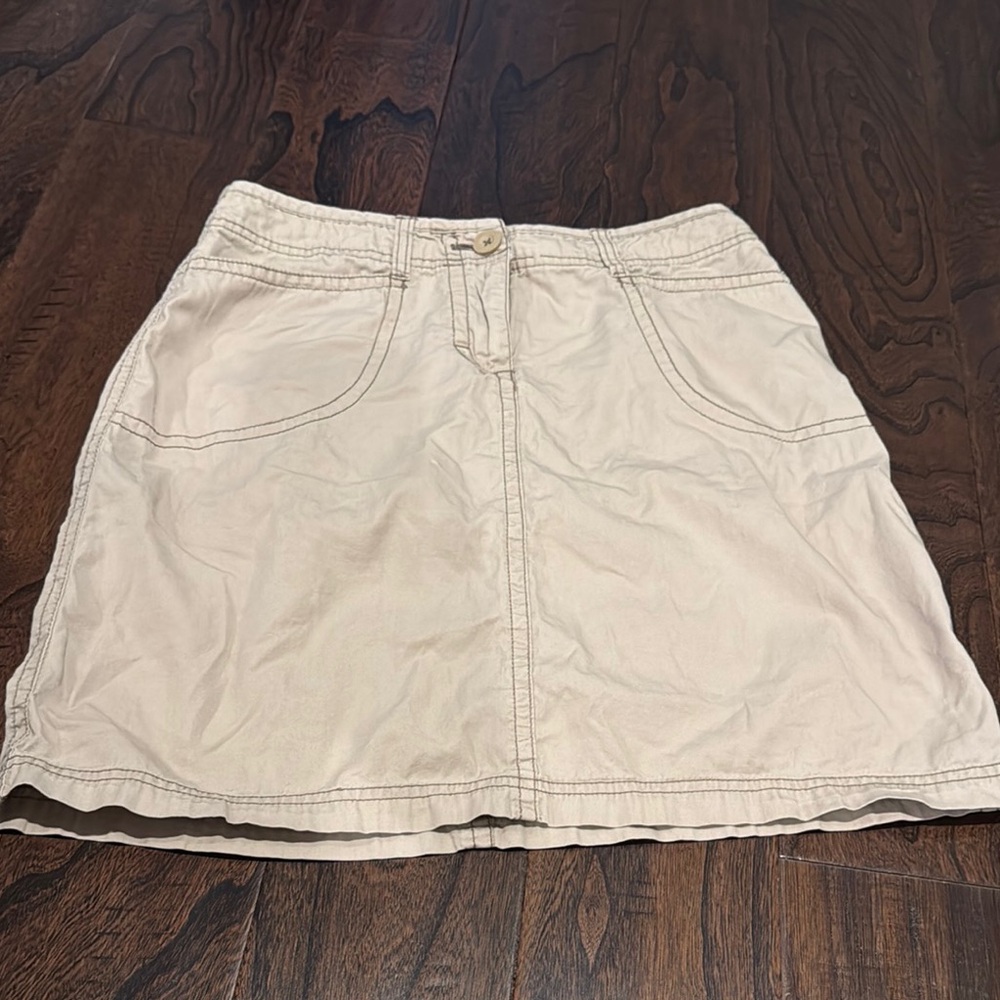 Faded Glory Khaki A-Line Skirt